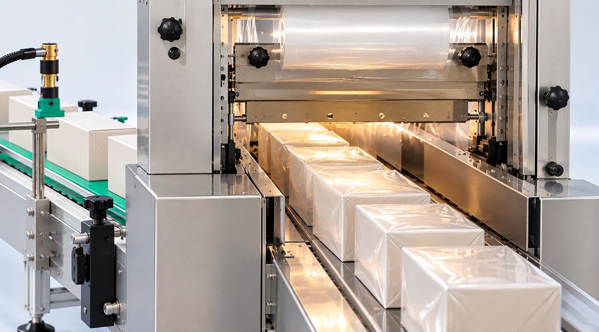 Fabrikamızdaki shrink üretim hattı